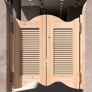 Small Door, Half Waist Door, Solid Wood Anti-Corrosion Wood Entrance Door, Simple Landscaping, Double Opening Design Door, Low Door, Wooden Door, Garden Courtyard