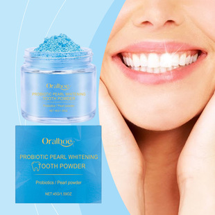 [Cross-Border Supply] Oralhoe Probiotic Brightening Tooth Powder Gently Protects Gums, Cleans Teeth, Freshens and Shines