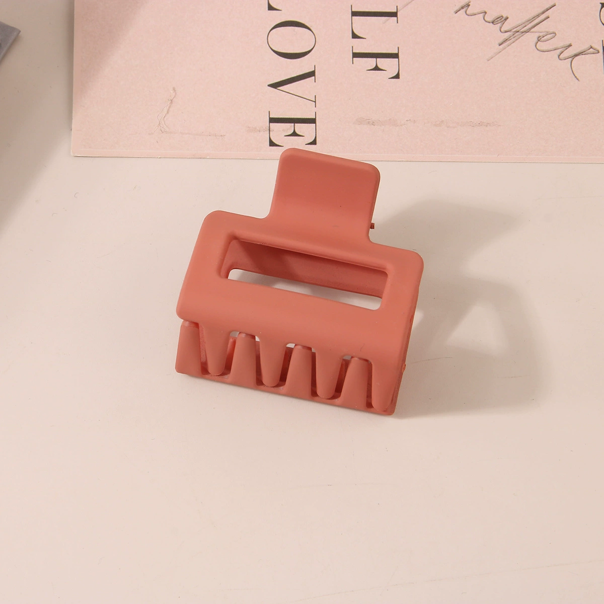 (Cross-border trading), rectangular matte crab pin, big shark, hairgrip, Amazon, simple and elegant design