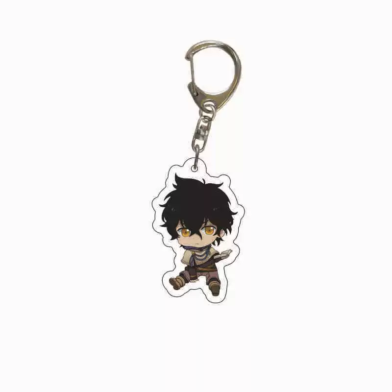 Black doll, acrylic keychain, pendant