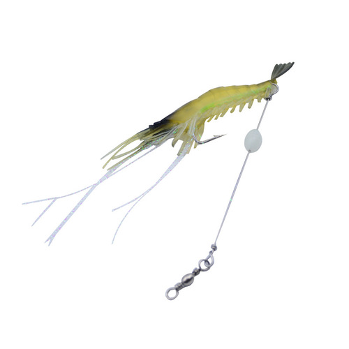 High-Imitation Lure Soft Bait with Hook, Fake Shrimp Lure, Biomimetic Shrimp Rig, Biomimetic Fishing Bait, Angling Tackle, Lure Bait