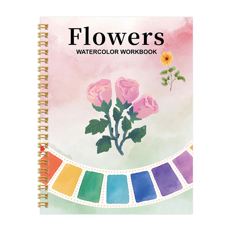 Cross-border hot selling WATERCOLOR WORKBOOK Watercolor special coloring book coloring book sketch book in stock