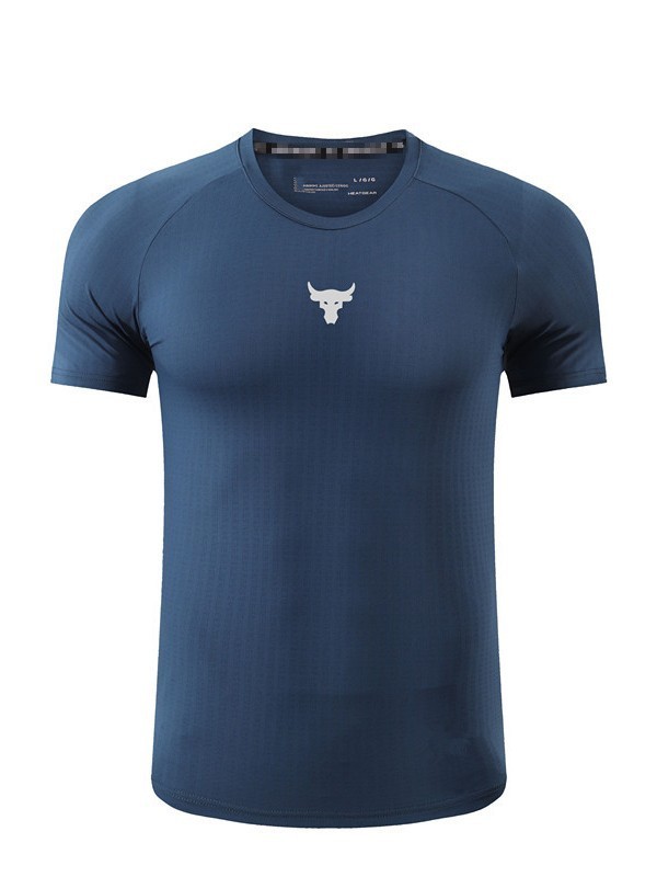 ブランド卸売 Tシャツメンズアイスシルク速乾性スポーツ速乾性メッシュ半袖ルーズ弾性ラウンドネックフィットネスカジュアルウェア|undefined