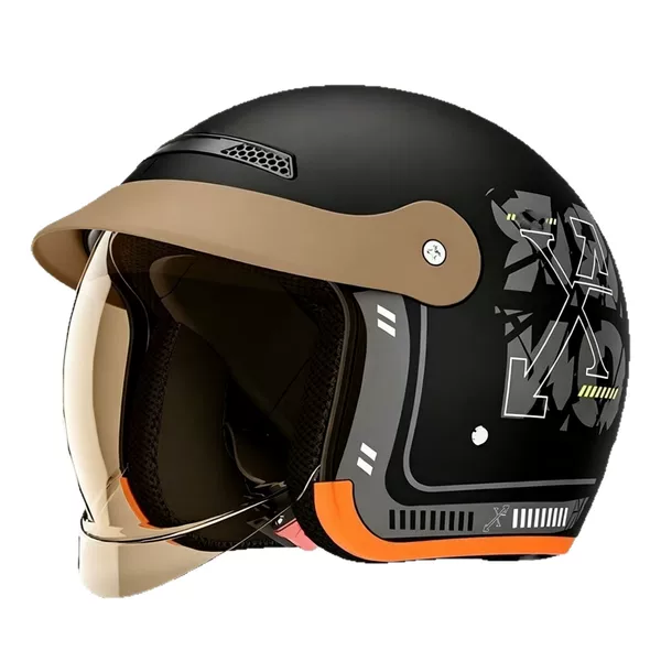 Foreign Trade Electric Vehicle Helmet, Unisex All-Season Safety Helmet, Electric Motorcycle Helmet, Summer and Winter Sun Protection Full-Face Helmet