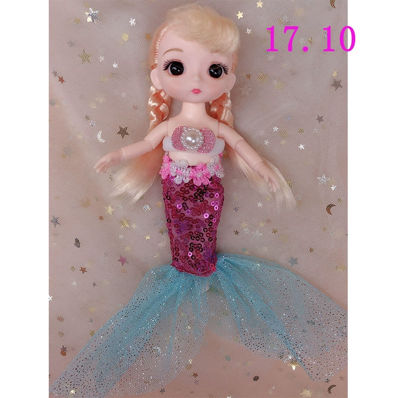 Модный джинсовый кукольный набор с аксессуарами для принцессы для переодевания, 6 дюймов, детская одежда