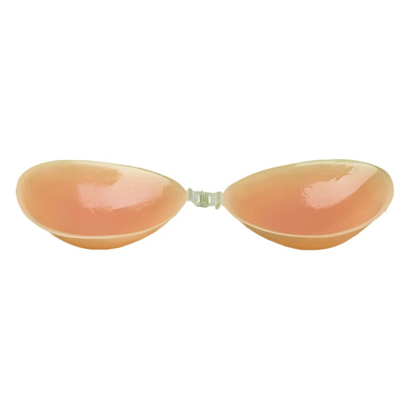 Pegatinas de pecho de silicona pegatinas de pecho de mujer transpirable cofre pequeño sujetador de ropa interior invisible pecho grande empuja hacia arriba la correa vestido de novia pegatinas anti-exposición
