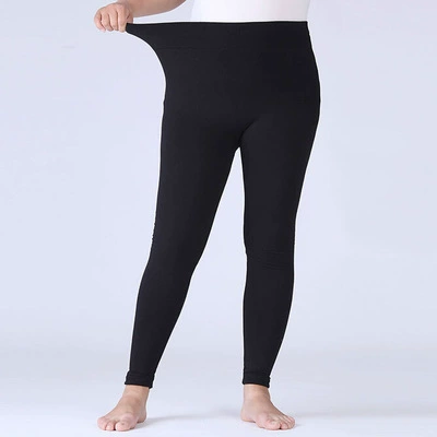 Осенние л leggings, тонкие эластичные брюки, для среднего возраста, высокая талия, плюс размер
