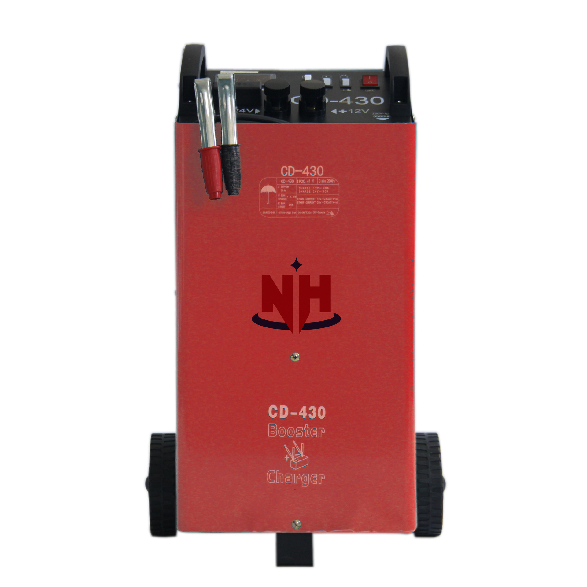 CD-430铁壳汽车电瓶充电器应急启动电源智能维护铅酸电池12/24V