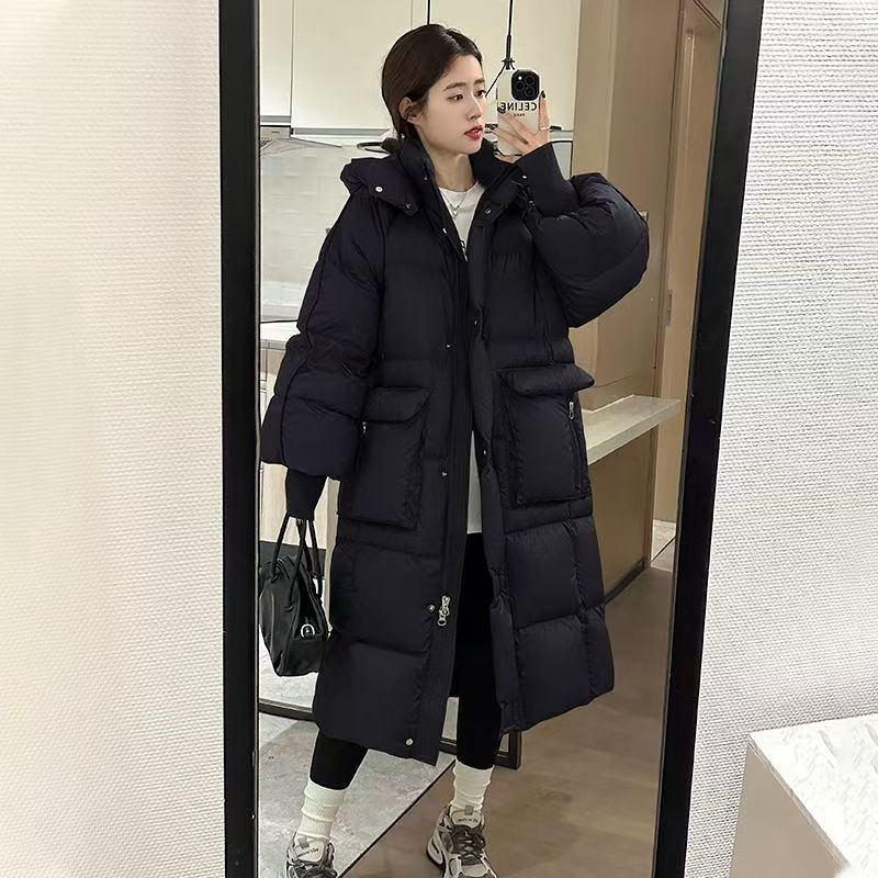 블랙 코튼 코트