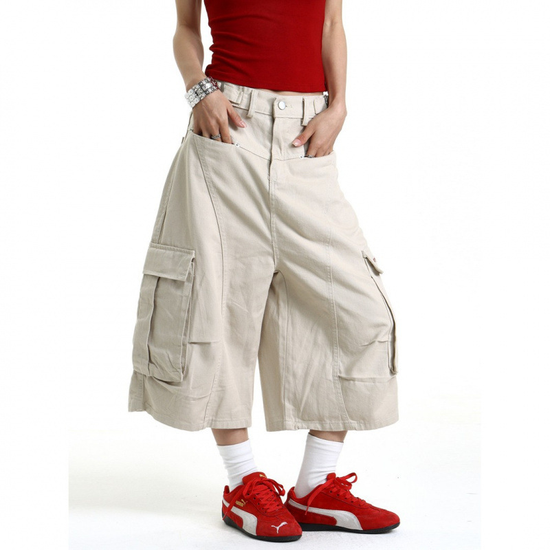 Summer Cleanfit Washed Retro Street Style Work Shorts for Men, Versatile Casual Straight-Leg Cropped Pants Trendy Summer Cleanfit Washed Retro Street Style Work Shorts for Men, Versatile Casual Straight-Leg Cropped Pants Trendy