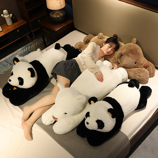 German Quality Cute Lying Bear Pillow Teddy Panda Doll Big White Bear Doll Plush Toy Sleeping Doll