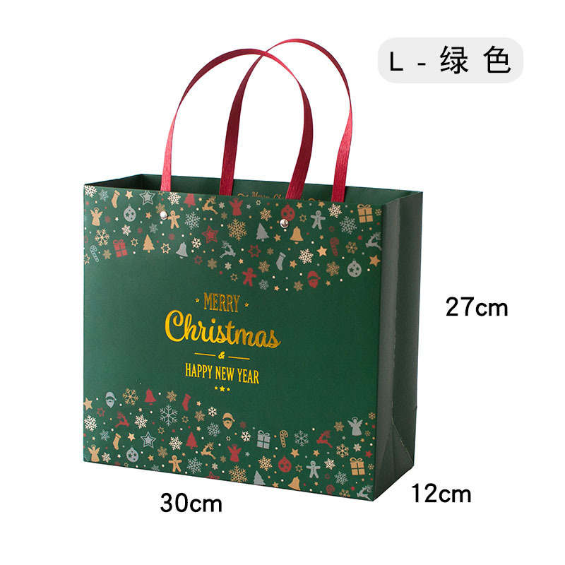クリスマス祝日手提げリベット紙袋マフラー手袋プレゼント袋ビジネス新年プレゼントグリーティングカードギフトセット|undefined