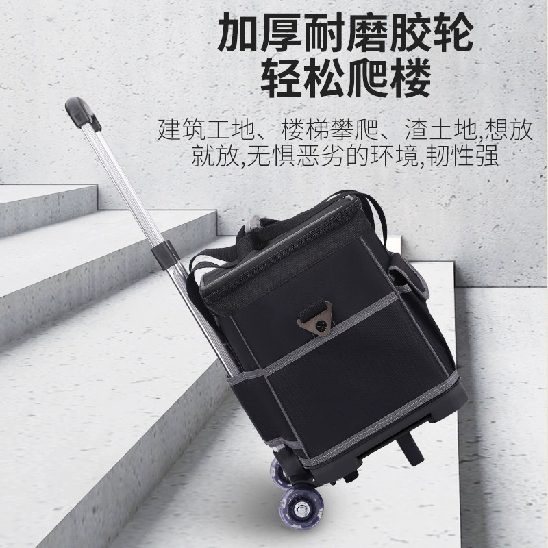 Universal plastic suitcase, carpentry, tools set, increased thickness