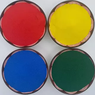 染色彩砂沙滩造景粉色砂儿童沙画娱乐彩砂奠基婚庆彩色沙子沙石