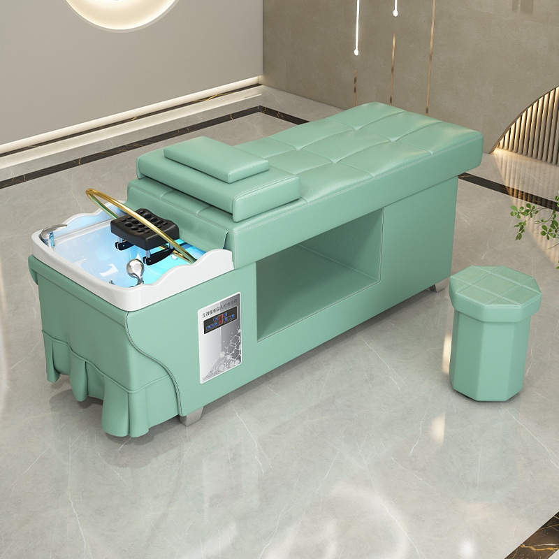Cama de lavado de cabello, salón de belleza especial, salón de belleza, masaje de fumigación de circulación de agua a temperatura constante.