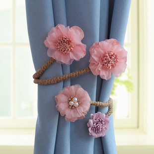 New Branch Flower Creative Curtain Straps, a Pair of Cute Curtain Buckle Straps, Gathering Straps, Straps and Decorative Straps