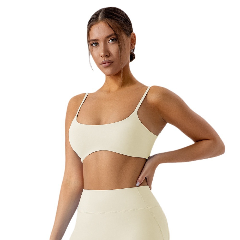 Europa y Estados Unidos sujetadores de yoga ajustados de espalda desnudos ropa interior deportiva de secado rápido pilates ropa de ejercicios chaleco chaqueta mujer
