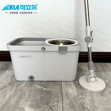 拖把桶可立尔跑车桶好神拖 不锈钢双驱动旋手压旋转地拖旋转拖把