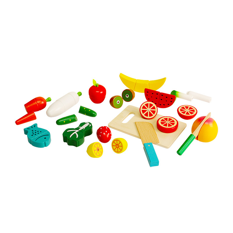 Venta caliente personalizada para niños, juegos de casas para niñas, cocina de simulación, cocina, utensilios de cocina, corte de frutas, juego de juguetes para niñas