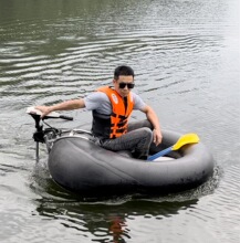 加厚下网充气船便携折叠轮胎船充气艇皮划艇漂流船耐磨橡胶钓鱼船