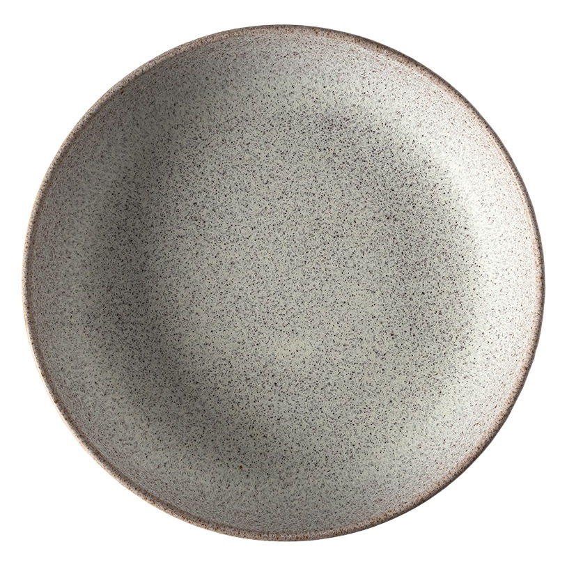 Plato mate de alta calidad Plato profundo de cerámica japonesa Plato redondo de estilo retro Plato de verduras Vajilla Comercio exterior Plato de comedor doméstico al por mayor