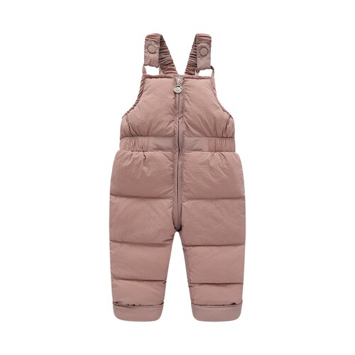 2024 Korean style children's down cotton overalls overalls autumn and winter outer wear one-piece baby clothes foreign trade children's clothing wholesale