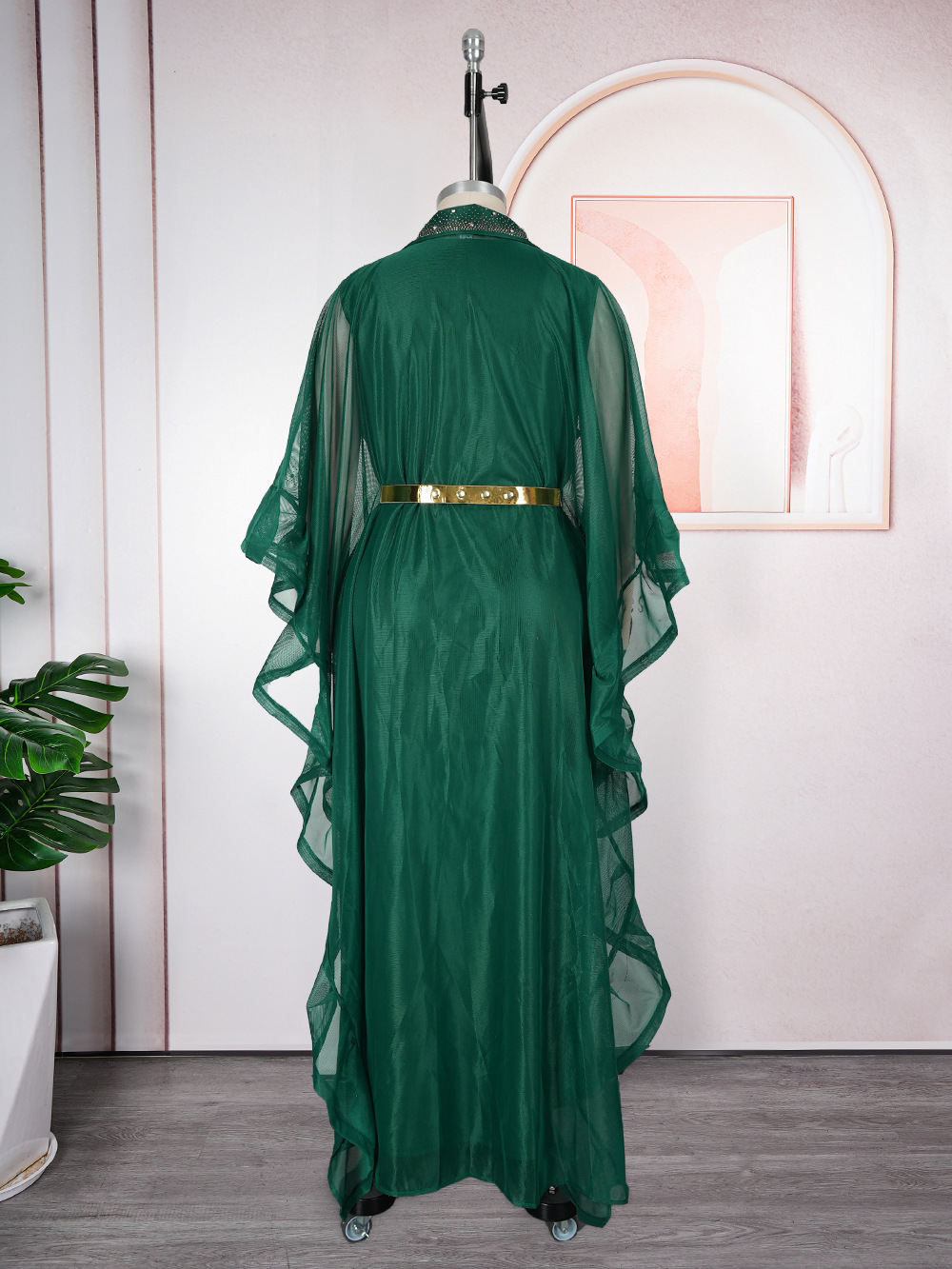 Cross-border Foreign Trade Middle Eastern Muslim Robe Cardigan European And American Dubai Elegant Women's Dress_ecoleips.com