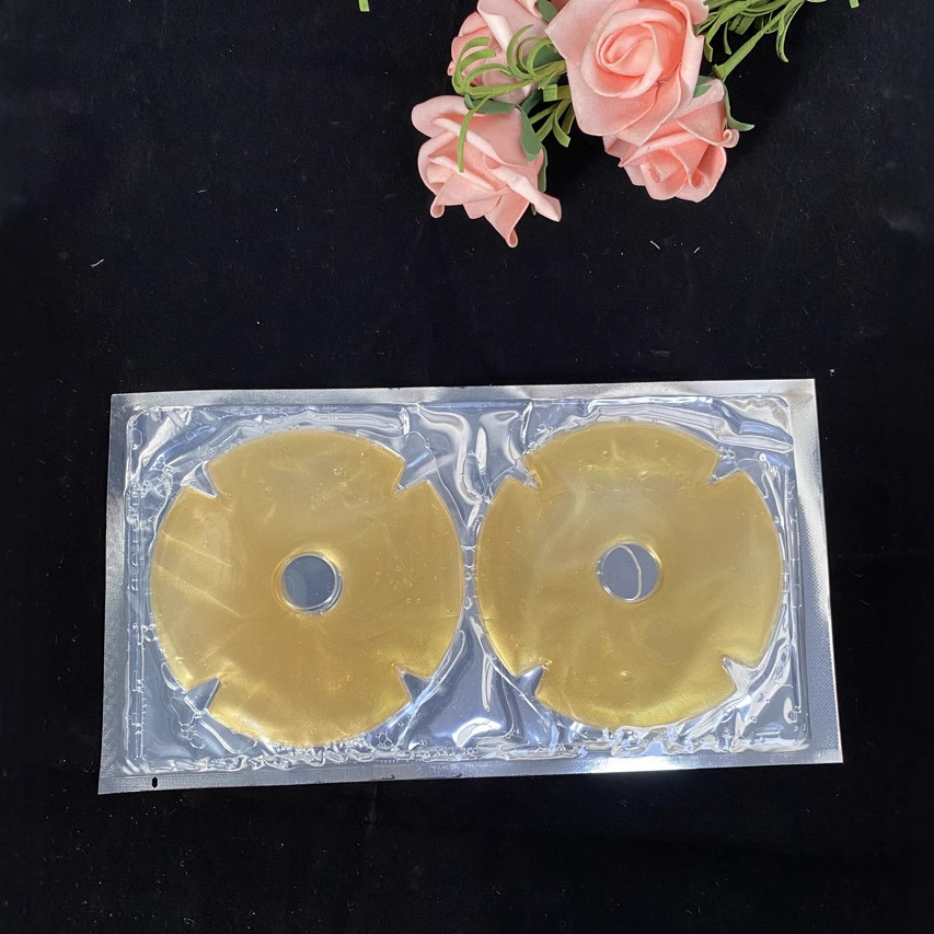 跨境对装金色花形胸膜 黄色