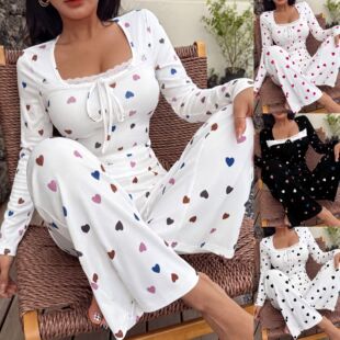 (Cross-border trading), fashionable comfortable pijama, long-sleeve, trousers, set, European style