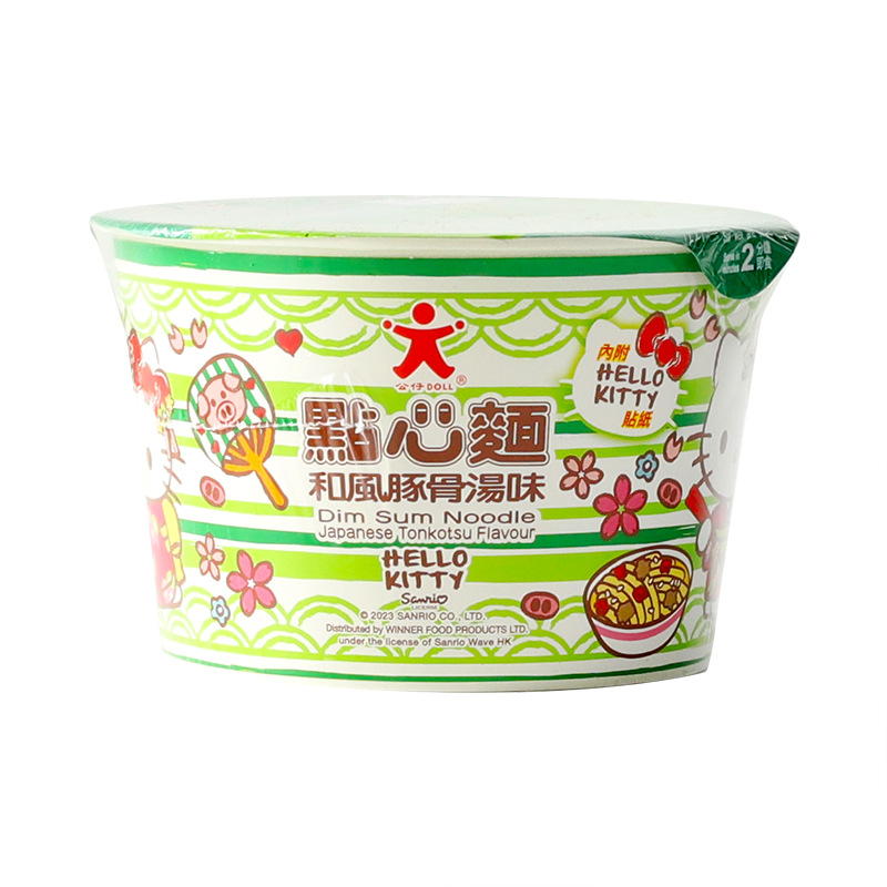 DOLL公仔ケイティ和風豚骨醤油海老味菓子麺インスタントカップ麺プレゼントシール