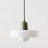 Beige glass lamp socket