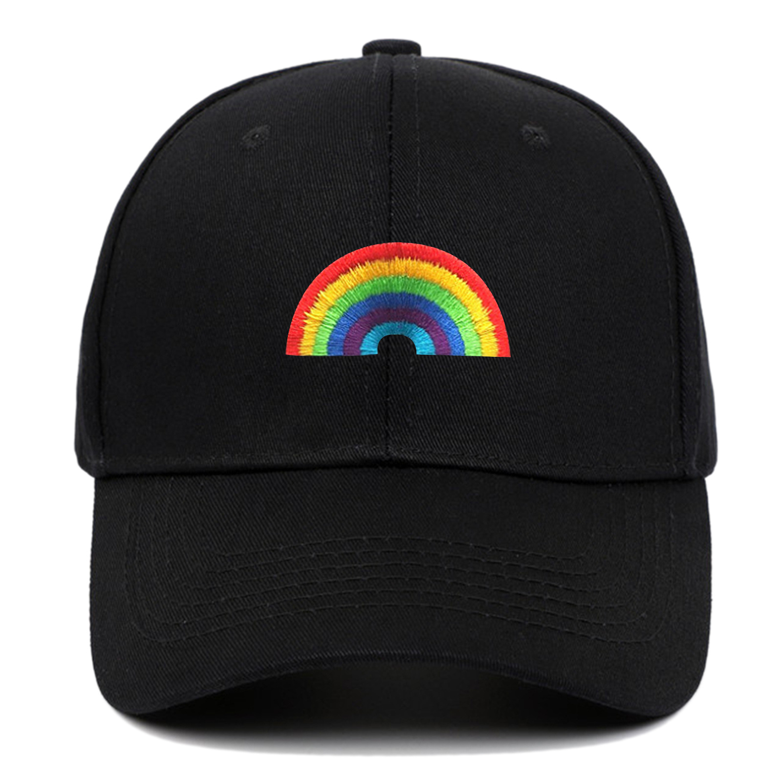 帽子 速賣通 亞馬遜 ebay 彩虹刺繡棒球帽 LOGO 一件代發
