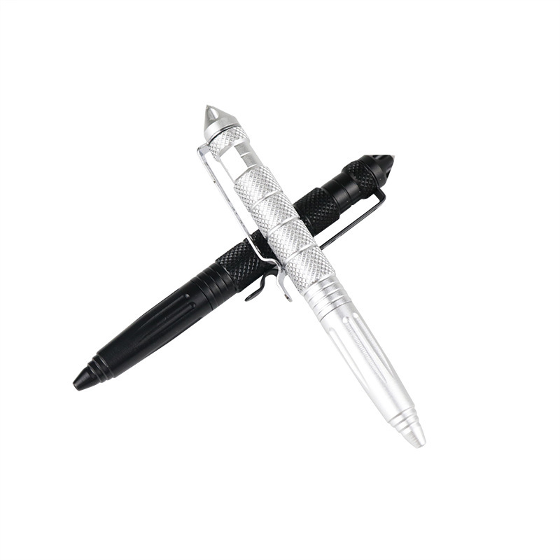 Pluma de autodefensa multifuncional Pluma de autodefensa Pluma de supervivencia de cono de ventana rota al aire libre Pluma de defensa táctica de cabeza de acero de tungsteno
