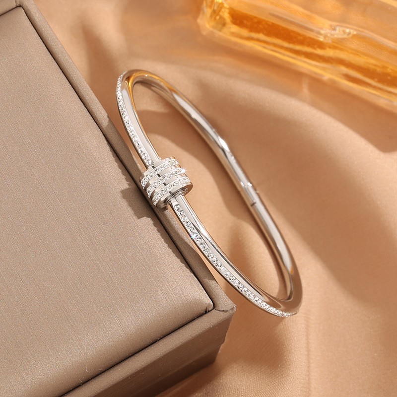 Steel color small waist bracelet S308