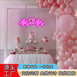 跨境热卖个性图片霓虹灯LED柔性灯婚礼生日派对周年纪念装饰灯牌