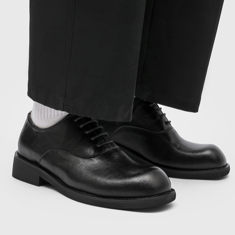 Loafers Men's Thick-Soled Derby Versatile British Fashion Commuter Trend Casual Leather Shoes 25324-J Loafers Men's Thick-Soled Derby Versatile British Fashion Commuter Trend Casual Leather Shoes 25324-J