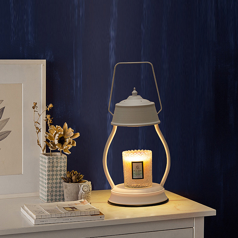 美式复古熔蜡烛台灯香薰氛无火融蜡灯床头店铺书桌礼物亚马逊夜灯