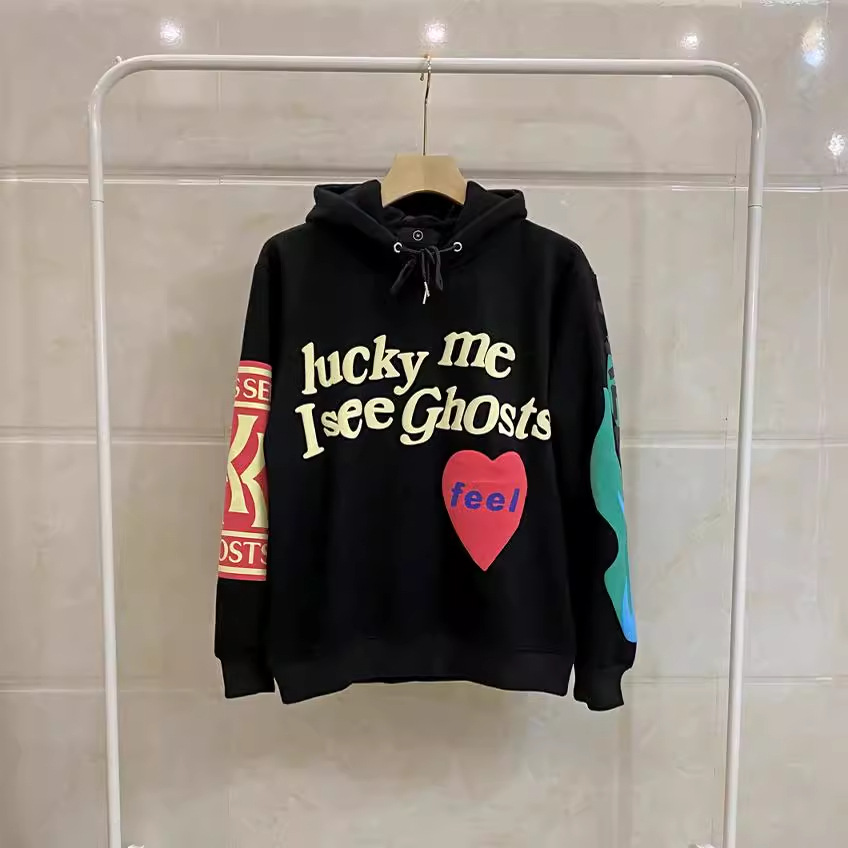Abbigliamento maschile schiuma lettera d'amore graffiti stampa più velluto felpa con cappuccio coppia giacca_voghion.com