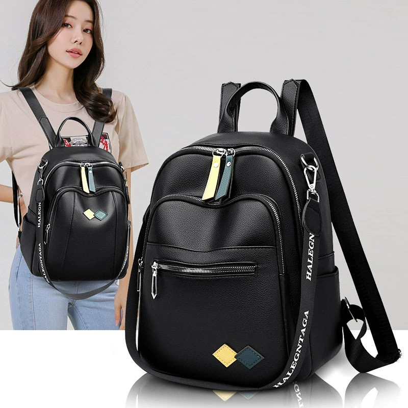 Capacious backpack, one-shoulder bag, fresh shoulder bag, 2023 collection, Korean style