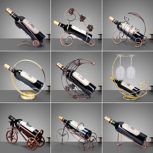 Household Wine Rack Wine Cabinet Wine Rack Ornaments Living Room Decoration Ornaments Inverted Wine Bottle Rack Modern Light Luxury Wine Rack