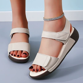 女式休闲单鞋;中老年妈妈鞋;乐福鞋