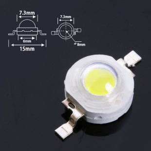 Highlight high-power led1W3W lamp beads 260-280LM American Preh 45MIL chip high quality warranty for three years