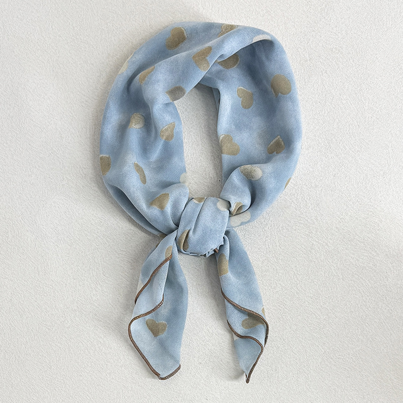 Korean Retro Artistic Plaid Neck Warmer Elegant Decorative Scarf_voghion.com