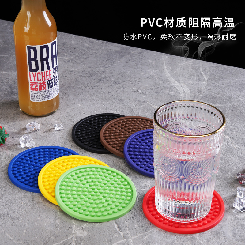 现货供应软胶防滑杯垫 个性时尚软胶餐桌隔热垫 锅垫杯垫咖啡垫子-阿里巴巴