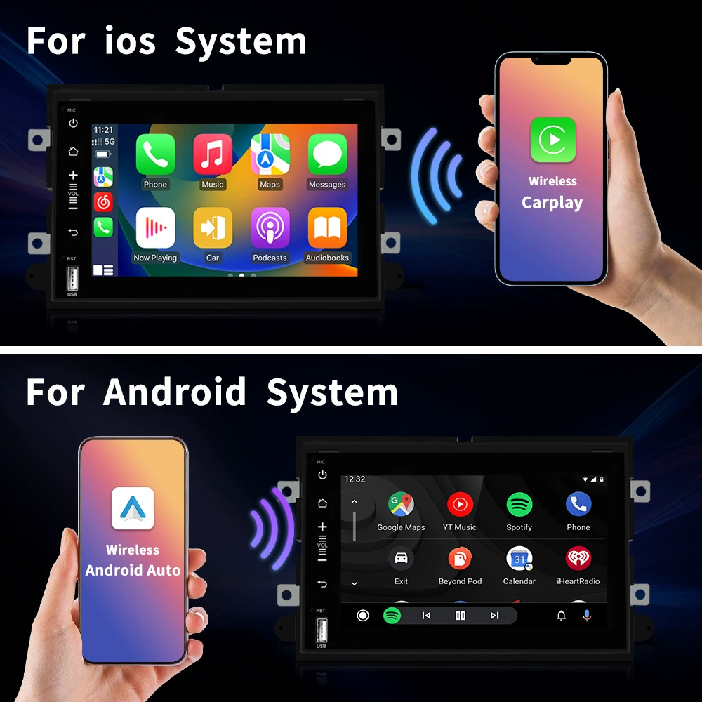 Подходит для Ford F150/F250/F350/E250, Android 13 навигация «всё в одном», 2DIN автомобильная магнитола