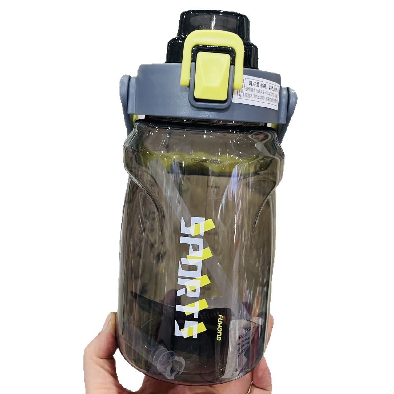 Yichang2025 tambor al aire libre 1800ml hervidor de plástico de gran capacidad boquilla de rebote de fitness transfronteriza