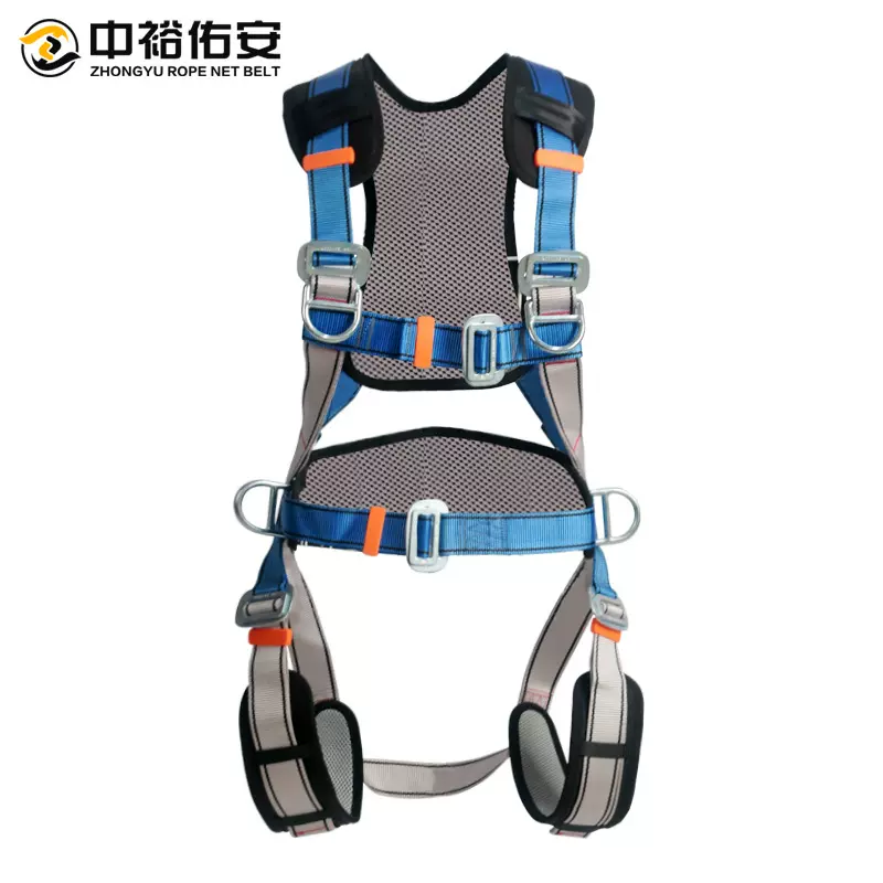 高空作业防坠落全身安 全带5点式安全带 双背悬挂户外欧式保险带