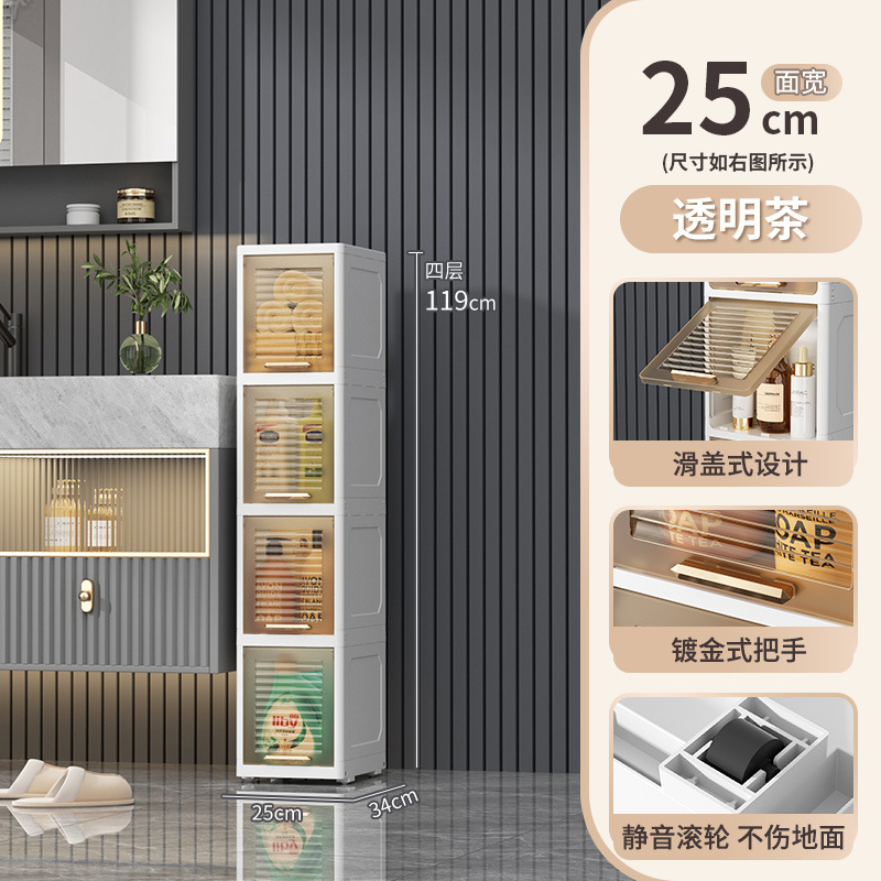 25 wide transparent brown 4 layers