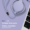 Android Type-C's charging cable multi-function USB one-dragging three data cable gifts to formulate logo