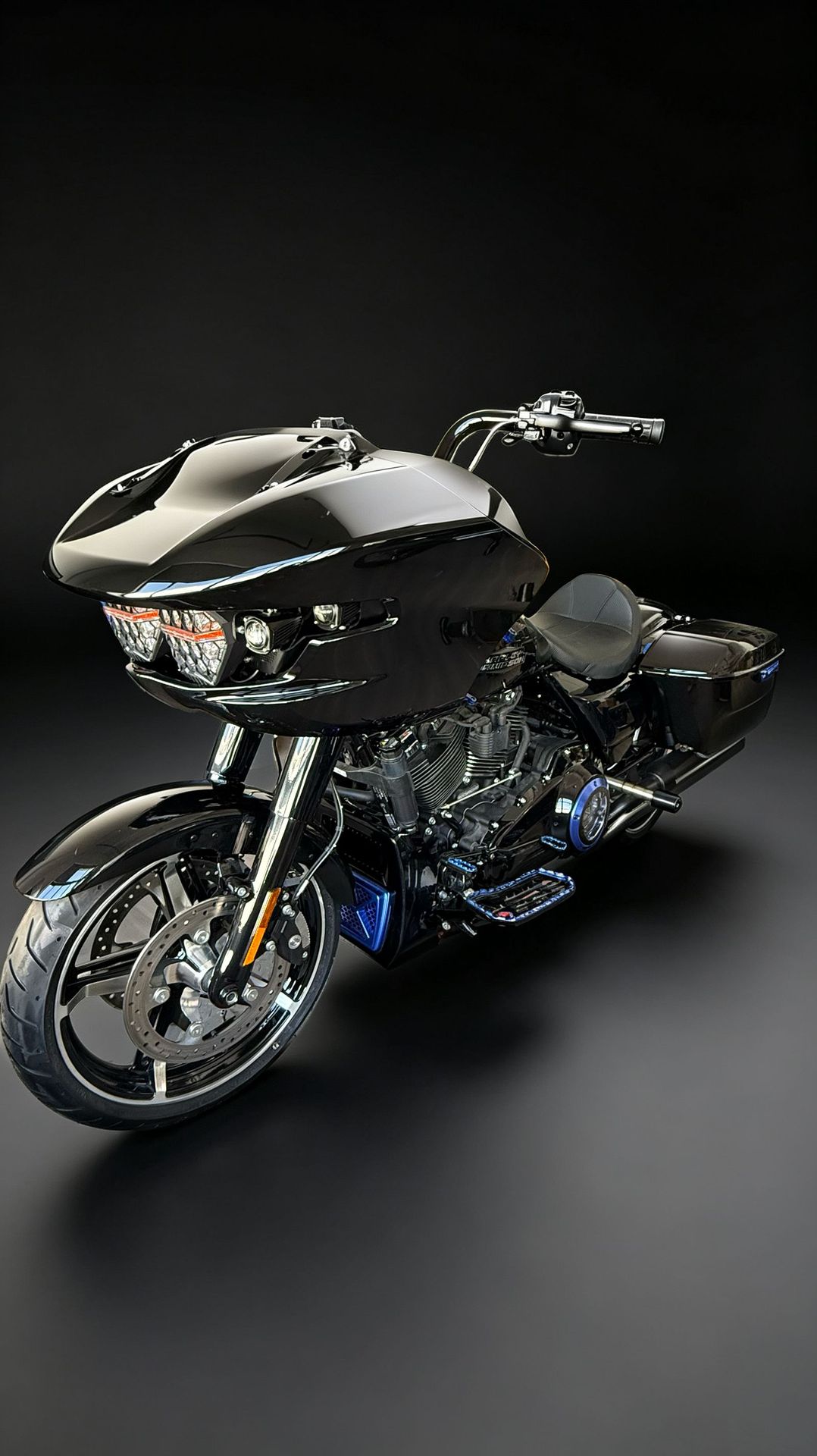 Motorcycle seat cushion adapted for Harley touring version, specialized high-performance carbon fiber single seat